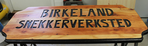 Logoen til Birkeland Snekkerverksted