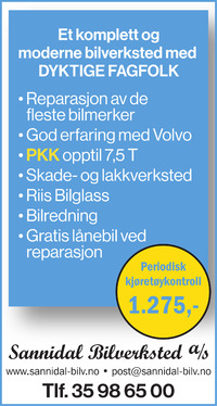 Annonse på trykk i Kragerø Blad Vestmar