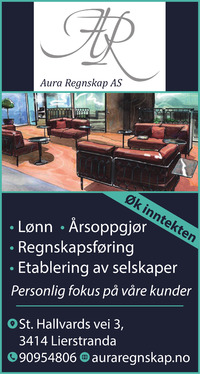 Annonse på trykk i Drammens Tidende