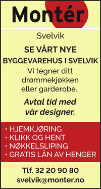 Annonse i Svelviksposten