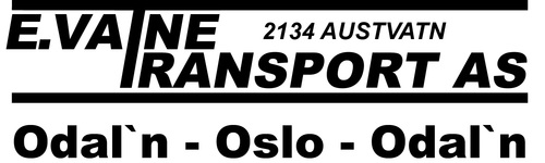 Logoen til E. Vatne transport AS