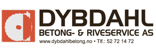 Logoen til Dybdahl Betong & Riveservice AS