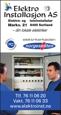 Annonse på trykk i Bladet Vesterålen