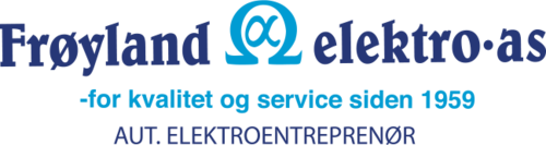 Logoen til Frøyland Elektro AS