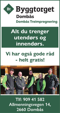 Annonse på trykk i Gudbrandsdølen Dagningen - Bygg og fagfolk