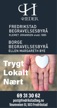 Annonse på trykk i Fredriksstad Blad