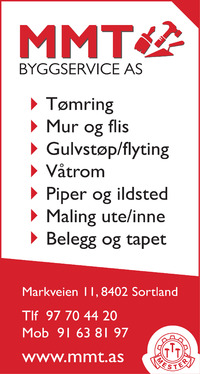 Annonse i Bladet Vesterålen