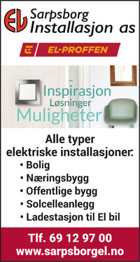 Annonse på trykk i Sarpsborg Arbeiderblad