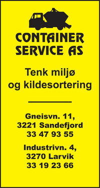 Annonse på trykk i Sandefjords Blad