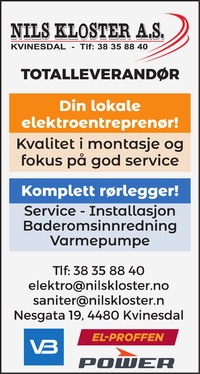 Annonse i Agder - Flekkefjords Tidende