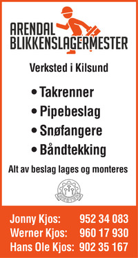 Annonse i Tvedestrandsposten