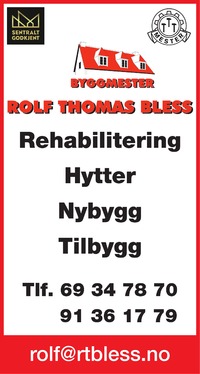Annonse på trykk i Fredriksstad Blad - Bygg og fagfolk