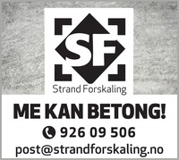 Annonse i Strandbuen