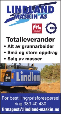 Annonse i Lyngdals Avis
