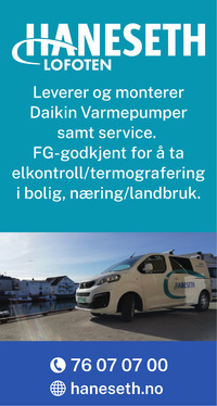 Annonse på trykk i Lofot-Tidende