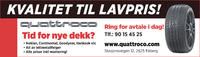 Annonse på trykk i Gudbrandsdølen Dagningen