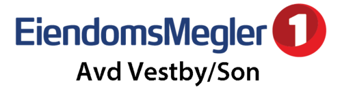 Logoen til Eiendomsmegler 1 Østfold Akershus AS avd Vestby