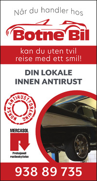 Annonse på trykk i Jarlsberg Avis
