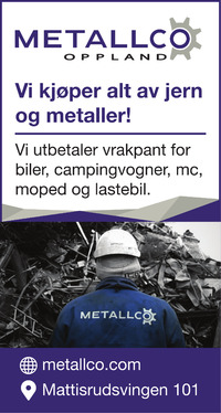 Annonse på trykk i Oppland Arbeiderblad