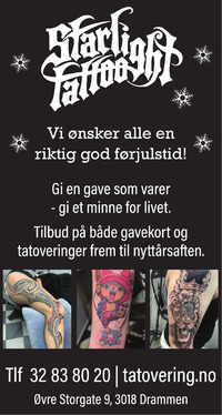 Annonse på trykk i Drammens Tidende