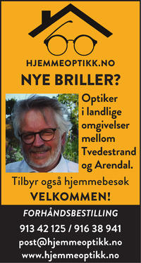 Annonse i Tvedestrandsposten