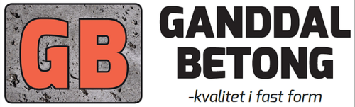 Logoen til Ganddal Betong AS