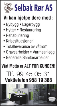 Annonse på trykk i Fredriksstad Blad - Bygg og fagfolk