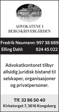 Annonse på trykk i Laagendalsposten
