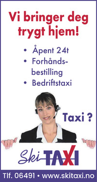 Annonse på trykk i Vestby Avis