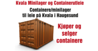 Kvala Minilager og Containerutleie Arne Rossebø