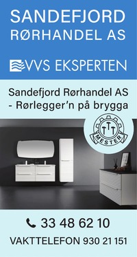 Annonse i Sandefjords Blad