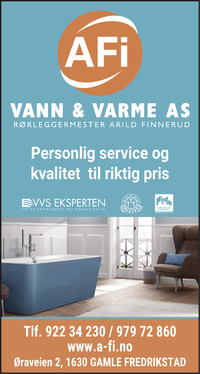 Annonse på trykk i Fredriksstad Blad - Bygg og fagfolk