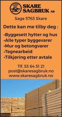 Annonse i Hardanger Folkeblad