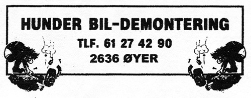 Logoen til Hunder Bil-Demontering