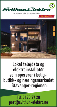 Annonse i Sandnesposten - Bygg og fagfolk