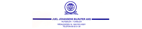 Logoen til Juel Johansen Bilruter ANS