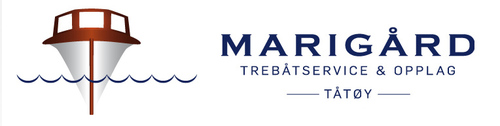 Logoen til Marigård Trebåtservice og Opplag