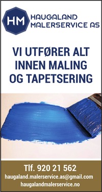 Annonse på trykk i Haugesunds Avis - Bygg og fagfolk