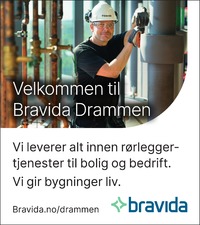 Annonse på trykk i Drammens Tidende