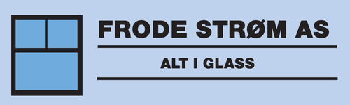 Logoen til Frode Strøm  Alt i glass AS
