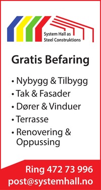 Annonse i Helgelendingen - Bygg og fagfolk