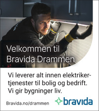 Annonse på trykk i Drammens Tidende